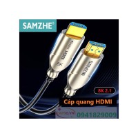 Cáp HDMI 2.1 Sợi Quang dài 10M SAMZHE EGH08 Hỗ Trợ 8K@60Hz HDR, EARC Cao Cấp